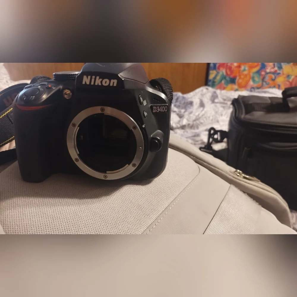 Nikon D3400 with 18-55mm lens